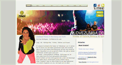 Desktop Screenshot of ilovezumba.de